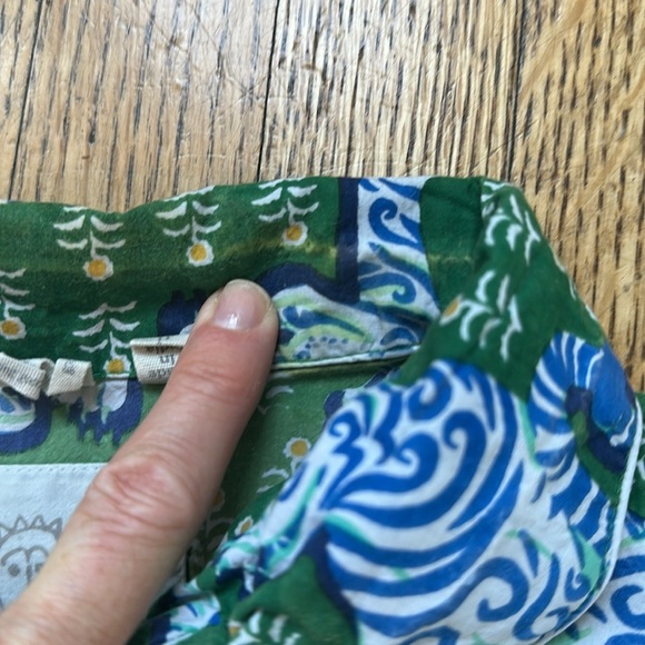 PRINTFRESH Pajama Set – White Tigers in Jade Print – Size XS petite - Picture 10 of 12